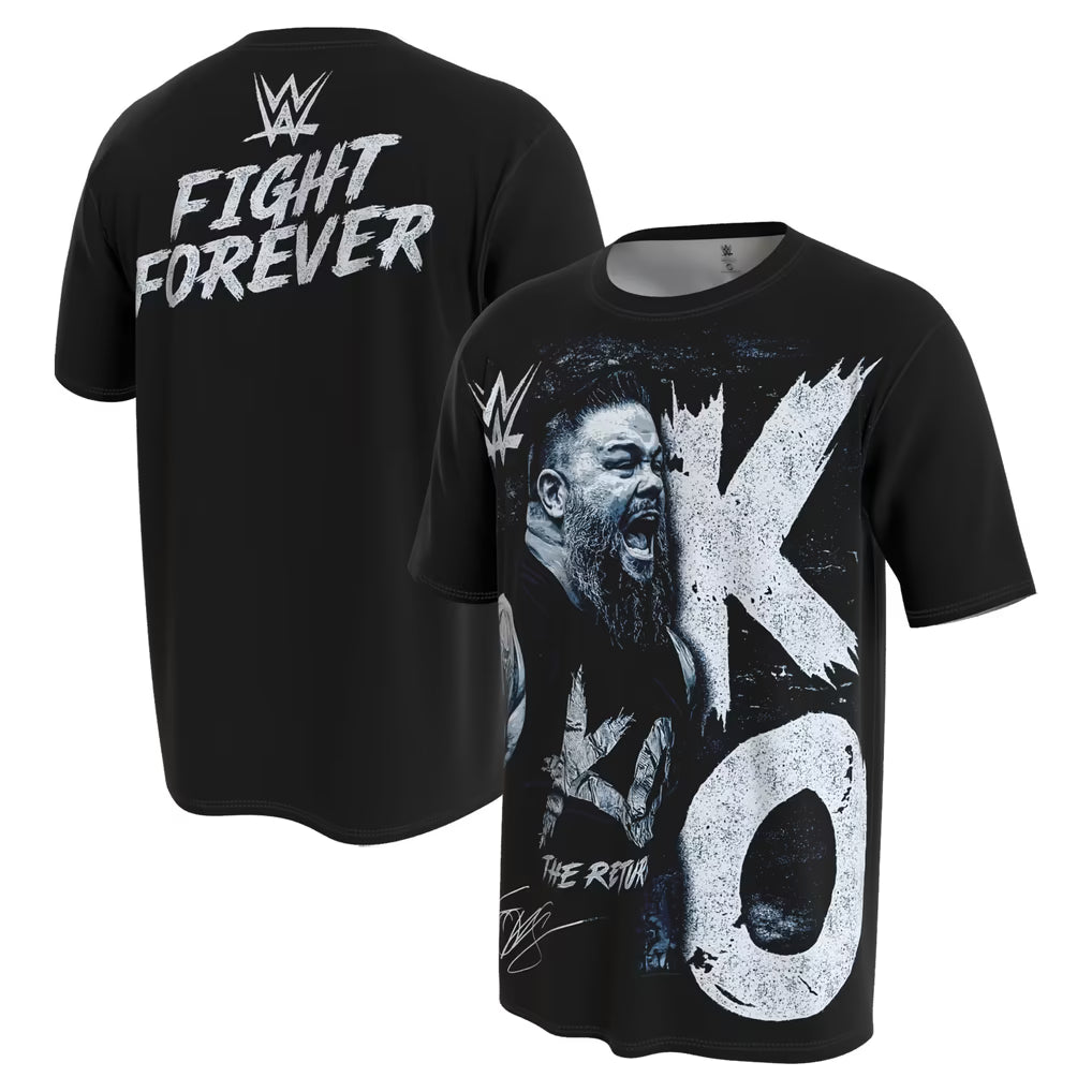 Kevin Owens WWE T-Shirt – ProSphere Graphic Design – Black (USA Sourced)
