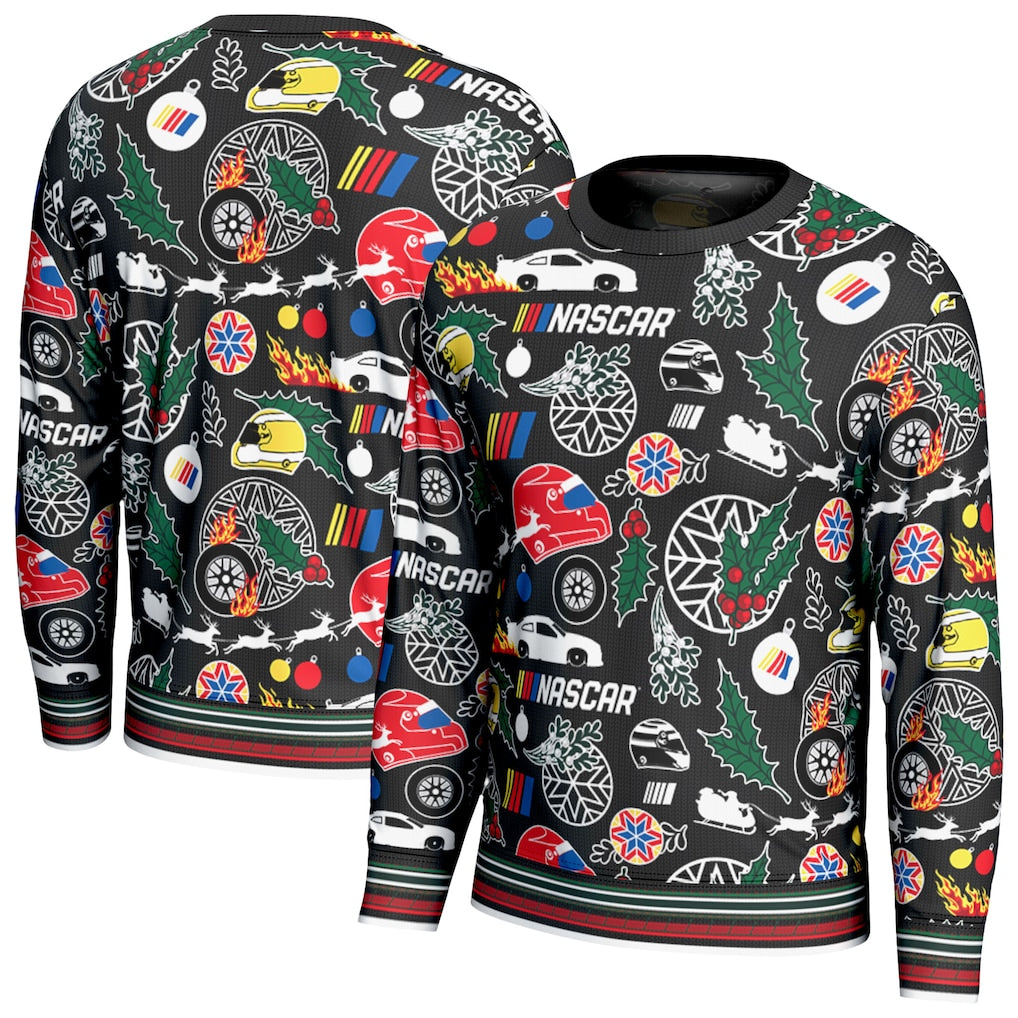 NASCAR ProSphere Holiday Sweatshirt – Black (USA Stock) - UKASSNI