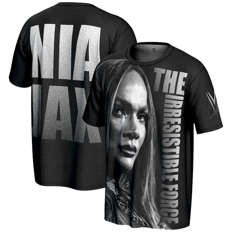 Nia Jax WWE ProSphere The Irresistible Force T-Shirt – Black (USA Stock) - UKASSNI