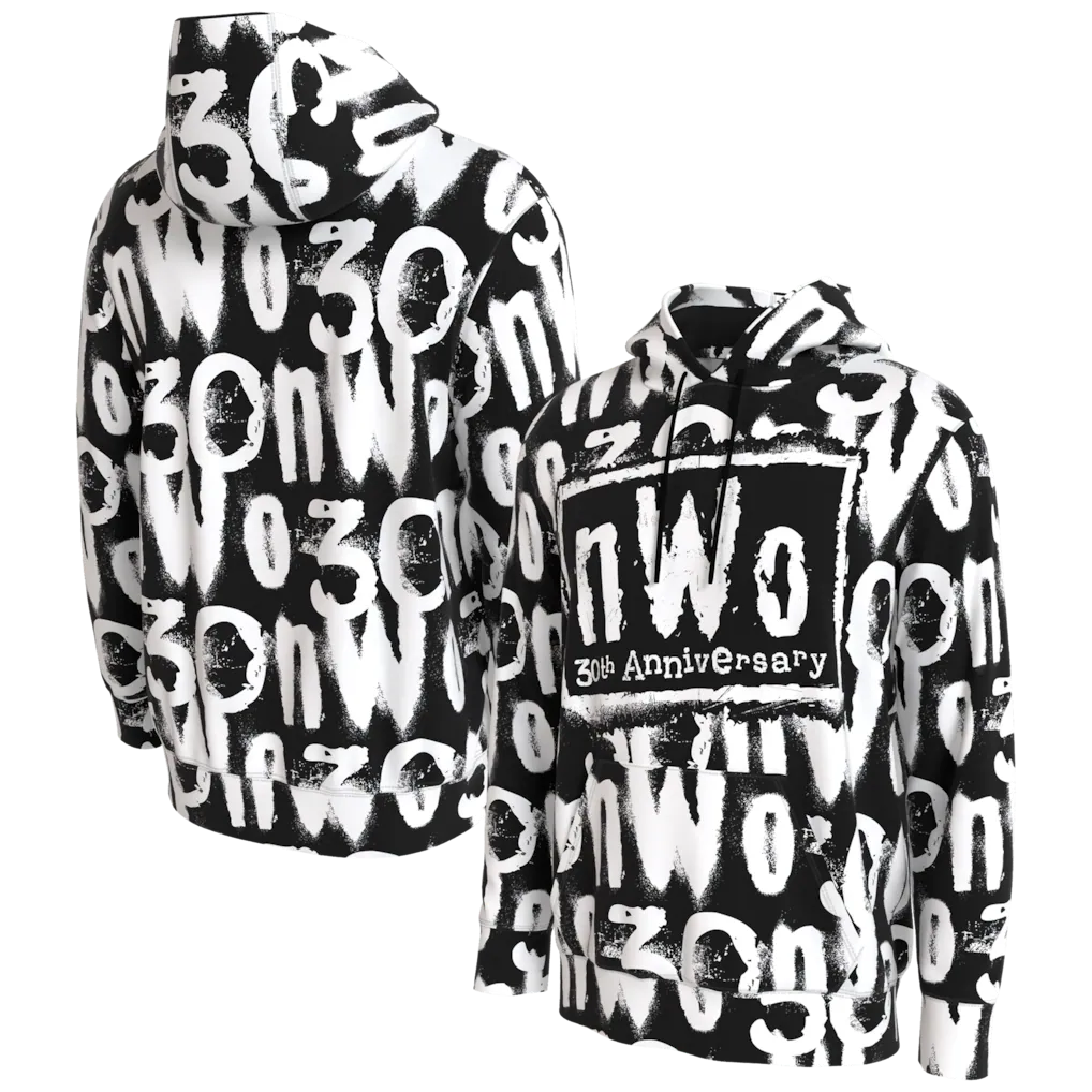 nWo WWE Pullover Hoodie – ProSphere 30th Anniversary – Black (USA Sourced)