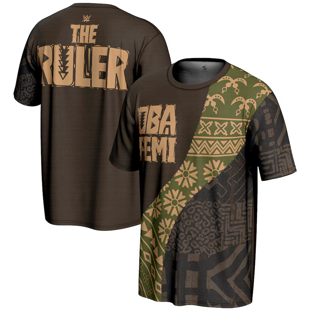 Oba Femi WWE ProSphere Superstar T-Shirt – Black (USA Stock) - UKASSNI