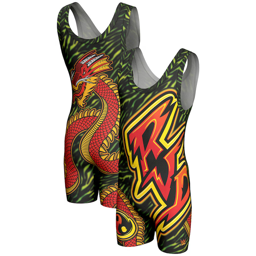 Rob Van Dam WWE ProSphere Dragon Singlet - Black (USA Stock) - UKASSNI