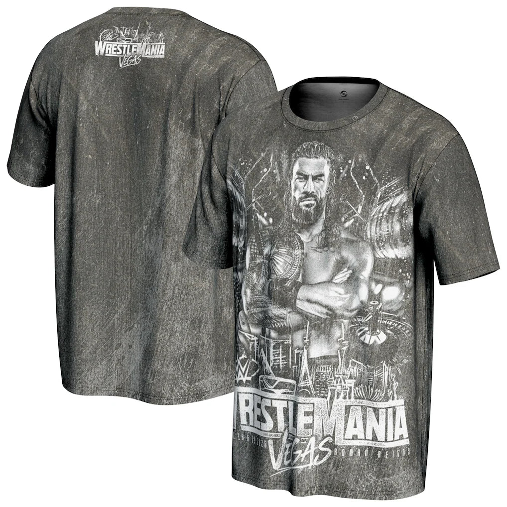 Roman Reigns WWE ProSphere WrestleMania 42 Superstar T-Shirt – Black (USA Stock)
