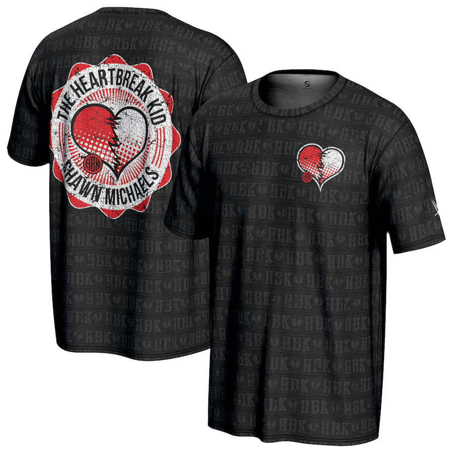 Shawn Michaels WWE ProSphere Graphic T-Shirt – Black (USA Stock) - UKASSNI