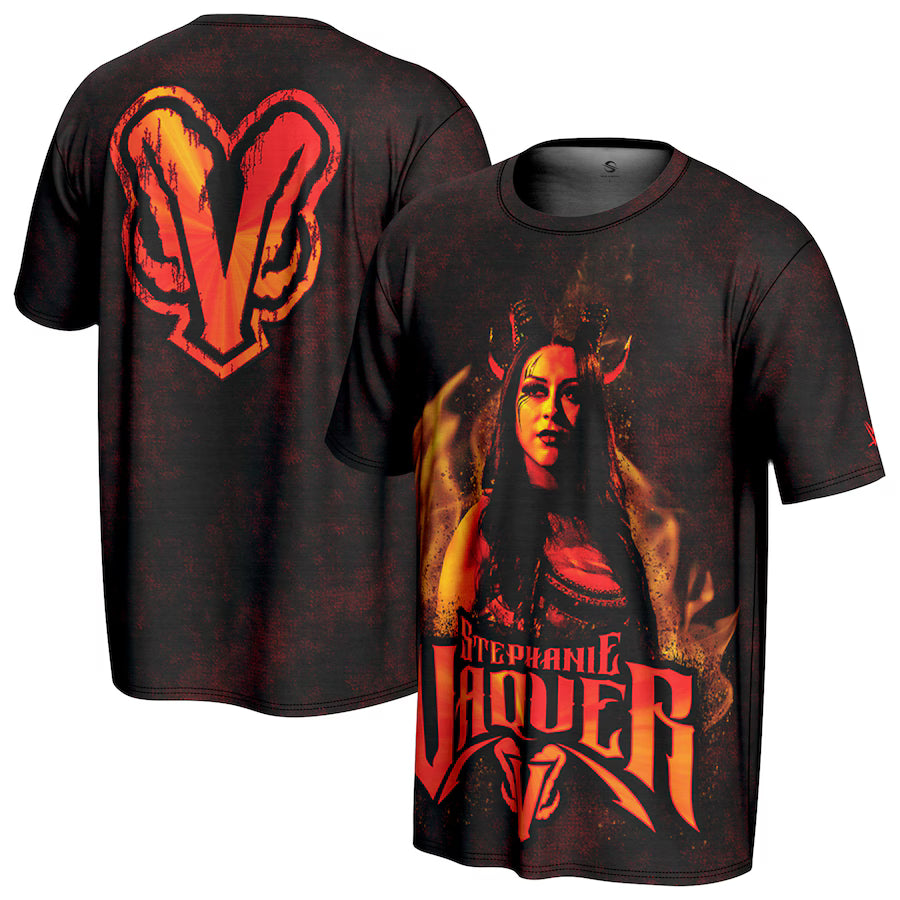 Stephanie Vaquer WWE ProSphere Dark Angel Graphic T-Shirt – Black (USA Stock) - UKASSNI