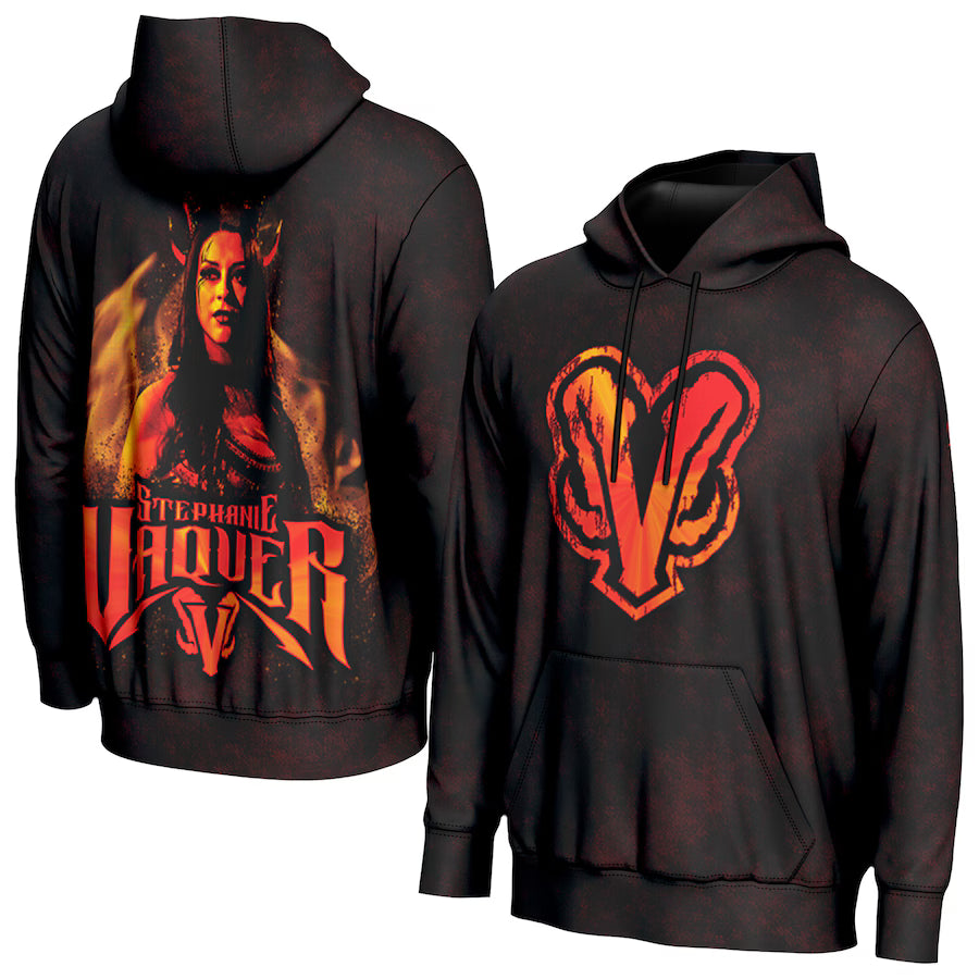 Stephanie Vaquer WWE ProSphere Dark Angel Pullover Hoodie – Black (USA Stock) - UKASSNI
