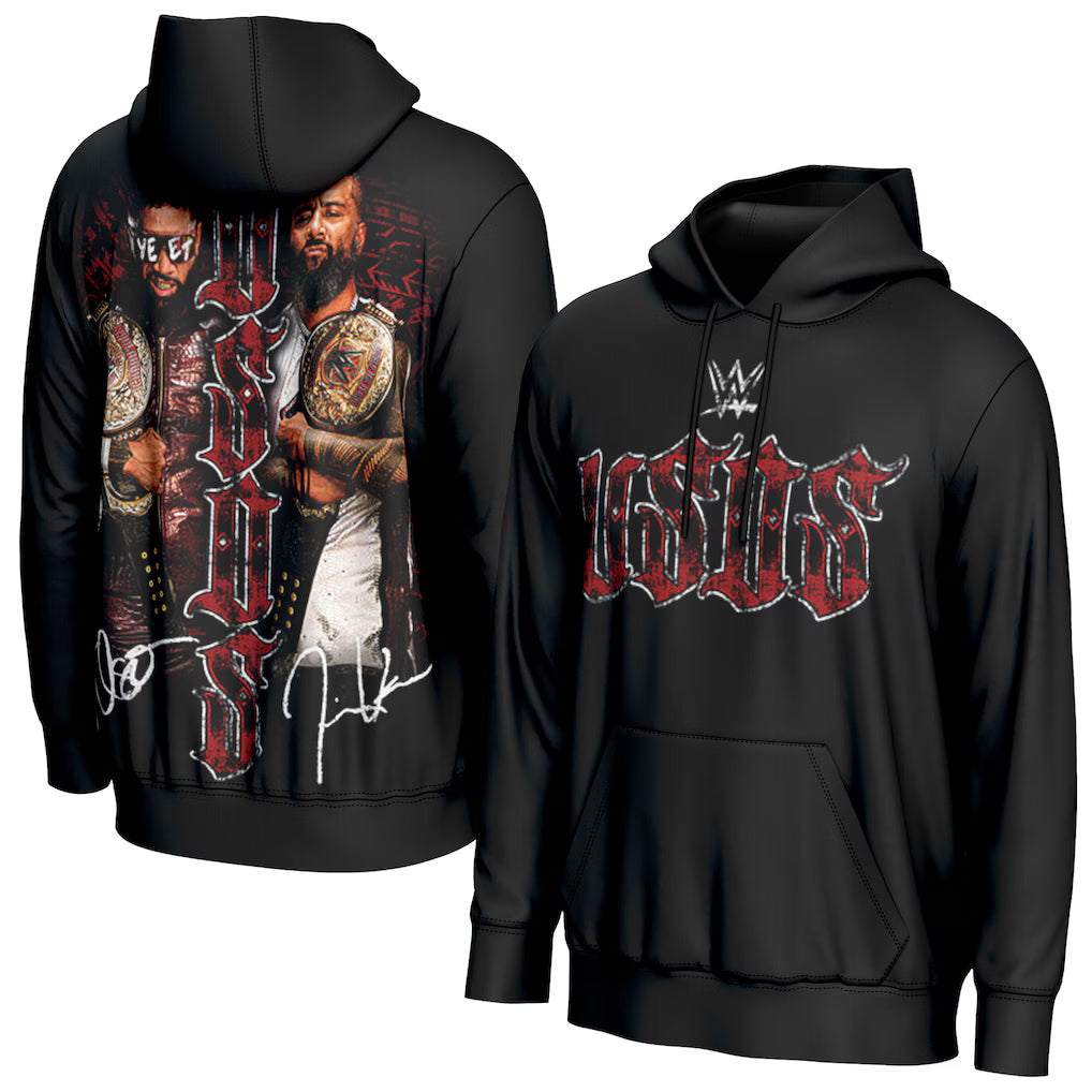 The Usos WWE ProSphere Tag Team Champions Hoodie - Black (USA Stock) - UKASSNI