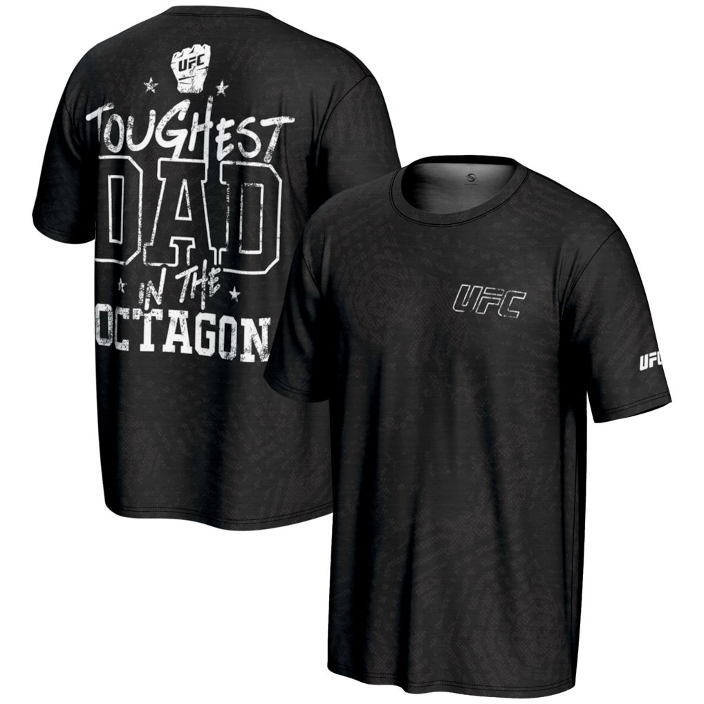 UFC ProSphere Toughest Dad In The Octagon T-Shirt - Black (USA Stock)