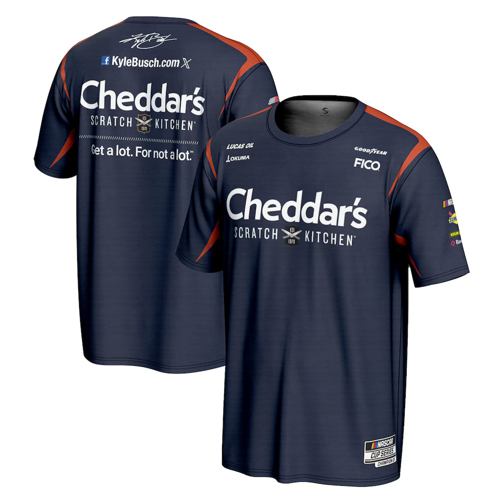 Kyle Busch Nascar ProSphere Cheddars T-Shirt – Blue (USA Stock)