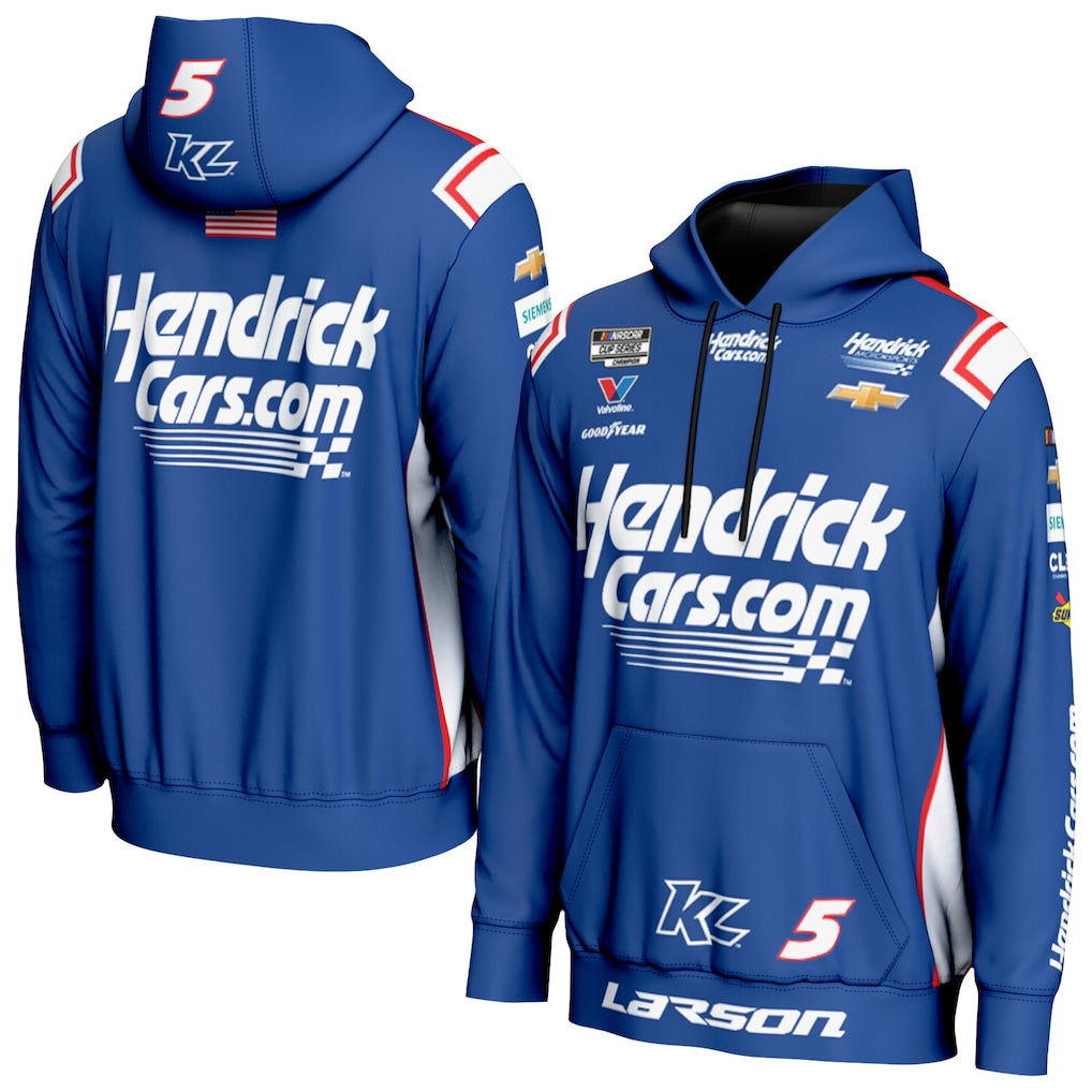 Kyle Larson NASCAR ProSphere All Over Print Hoodie – Blue (USA Stock) - UKASSNI