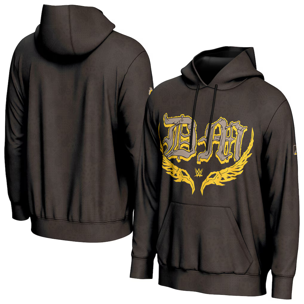 Dominik Mysterio WWE ProSphere Superstar Hoodie – Brown (USA Stock) - UKASSNI