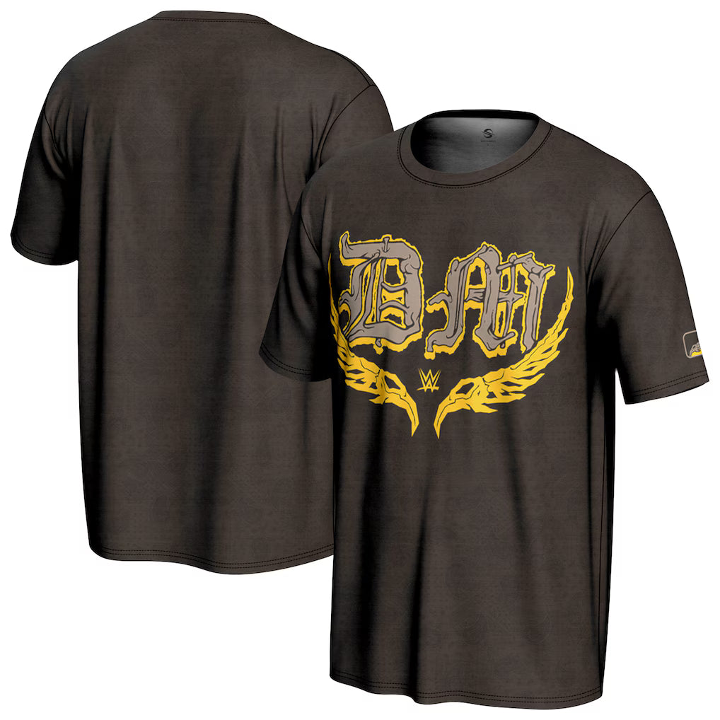 Dominik Mysterio WWE ProSphere T-Shirt – Brown (USA Stock) - UKASSNI