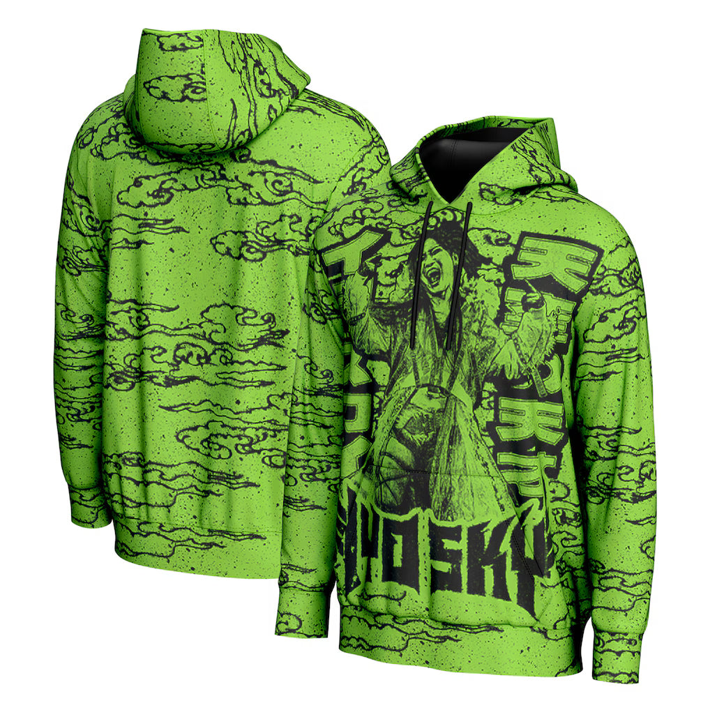 IYO SKY WWE ProSphere Emote Hoodie – Green (USA Stock) - UKASSNI