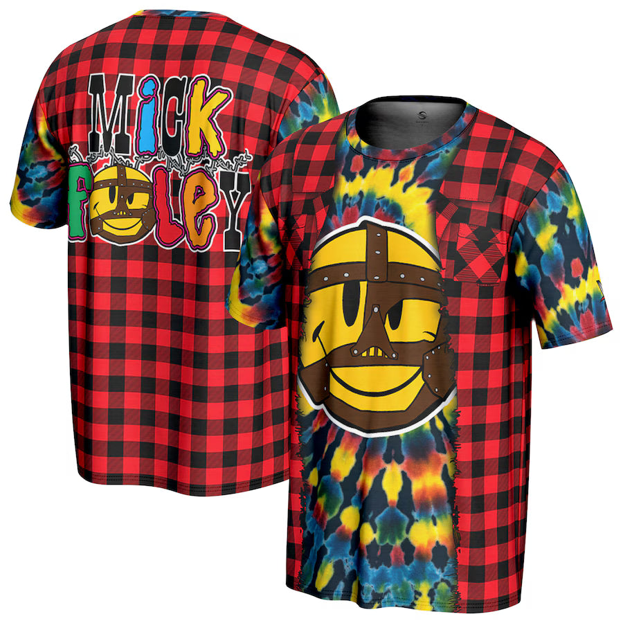 Mick Foley WWE ProSphere Cosplay T-Shirt – Multicolor (USA Stock) - UKASSNI