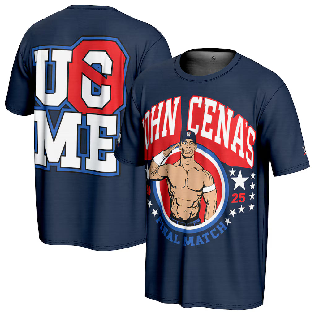 John Cena WWE ProSphere Final Match T-Shirt – Navy (USA Stock) - UKASSNI