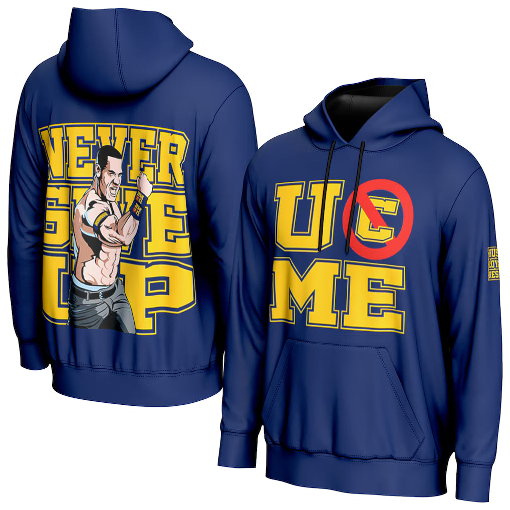 John Cena WWE ProSphere Retro Hoodie – Navy (USA Stock) - UKASSNI