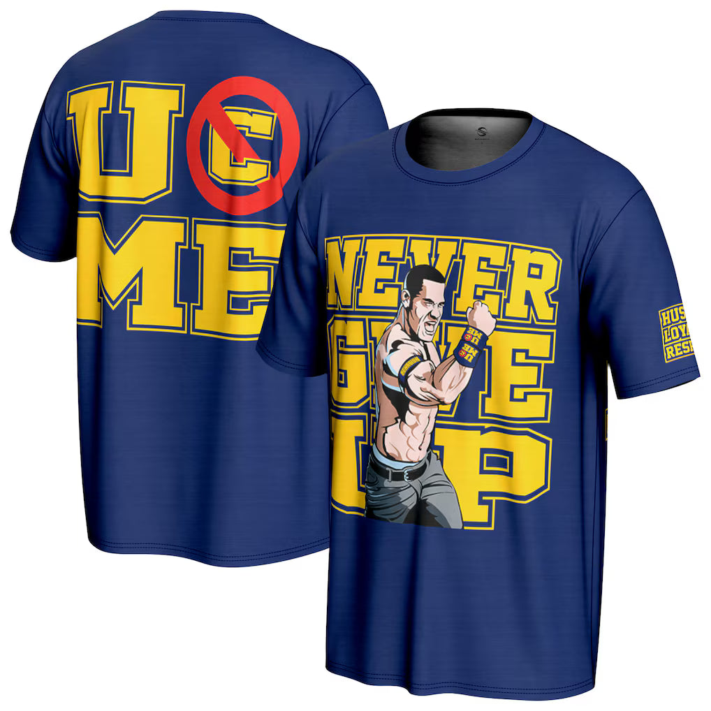 John Cena WWE ProSphere Retro T-Shirt – Navy (USA Stock) - UKASSNI