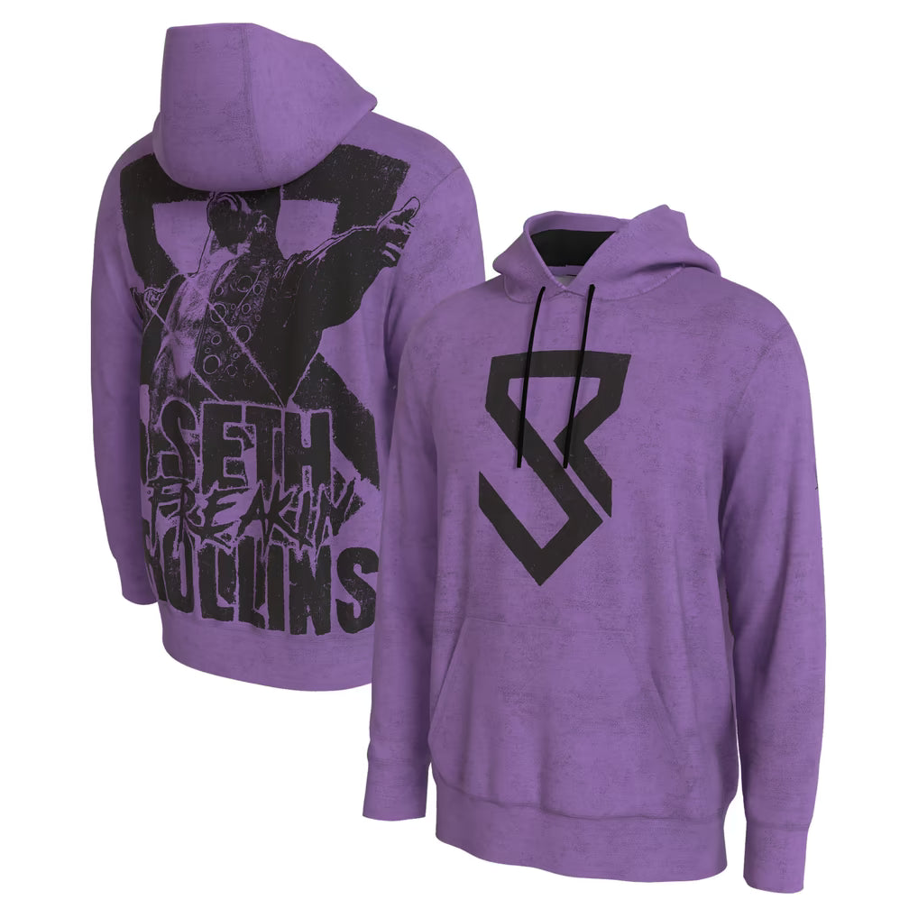 Seth Rollins WWE Hoodie – ProSphere Money in the Bank Graphic – Purple (USA Sourced)