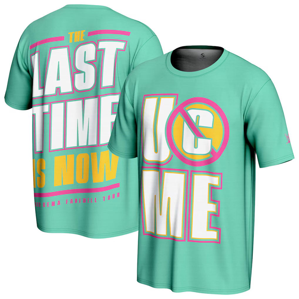 John Cena WWE ProSphere Farewell Tour T-Shirt – Teal (USA Stock) - UKASSNI