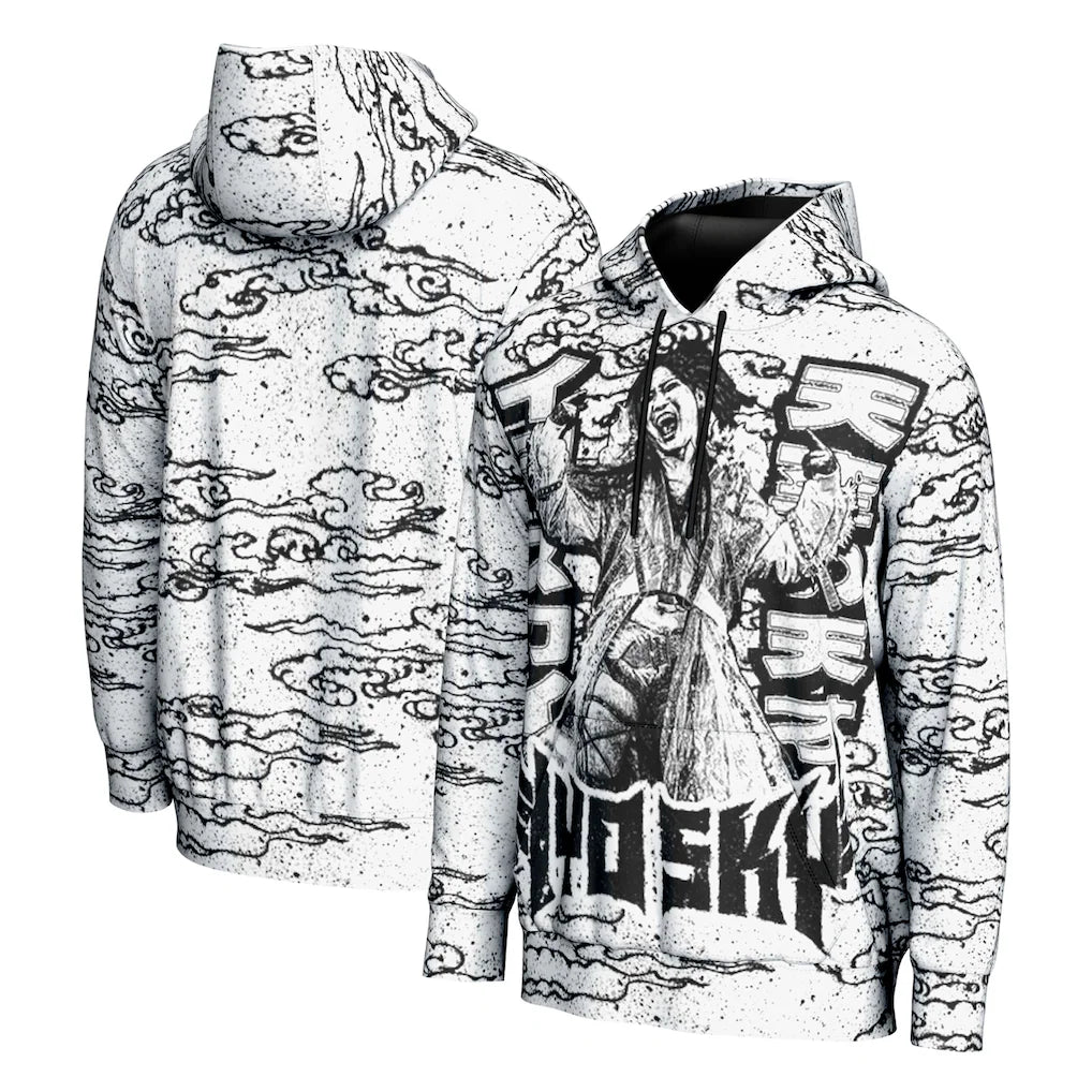 IYO SKY WWE ProSphere Emote Hoodie – White (USA Stock) - UKASSNI