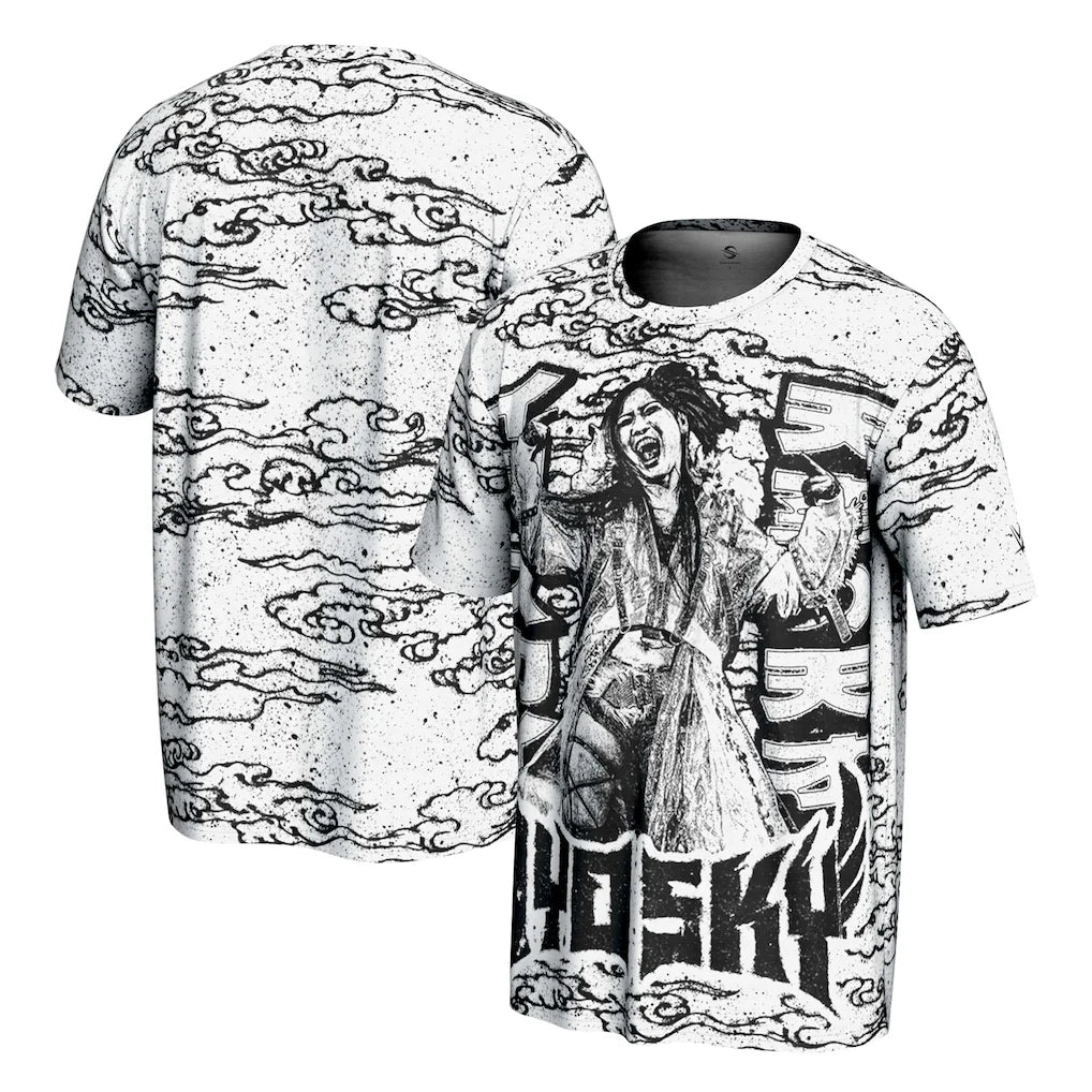 IYO SKY WWE ProSphere Emote T-Shirt – White (USA Stock) - UKASSNI
