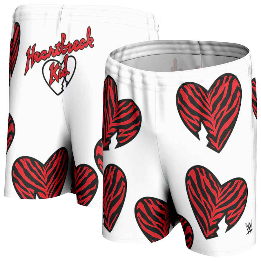 Shawn Michaels WWE ProSphere WrestleMania 10 Replica Shorts – White (USA Stock) - UKASSNI