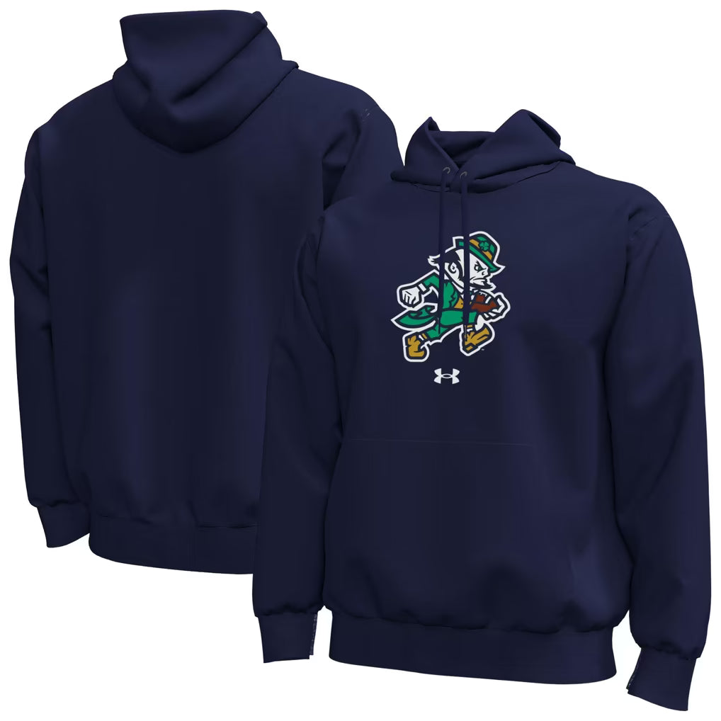 Notre Dame Fighting Irish Hoodie – NCAA Under Armour Core Icon Fleece Pullover – 3 Colours (USA Sourced)