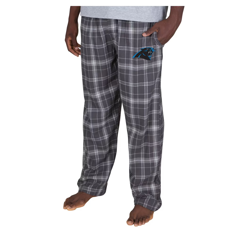 Carolina Panthers Flannel Pants – Concepts Sport Ultimate Plaid – Charcoal (USA Sourced)
