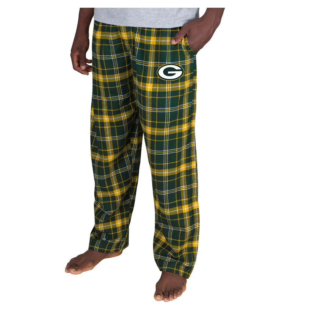 Green Bay Packers Flannel Pants – NFL Concepts Sport Ultimate Plaid – Green (USA Sourced)