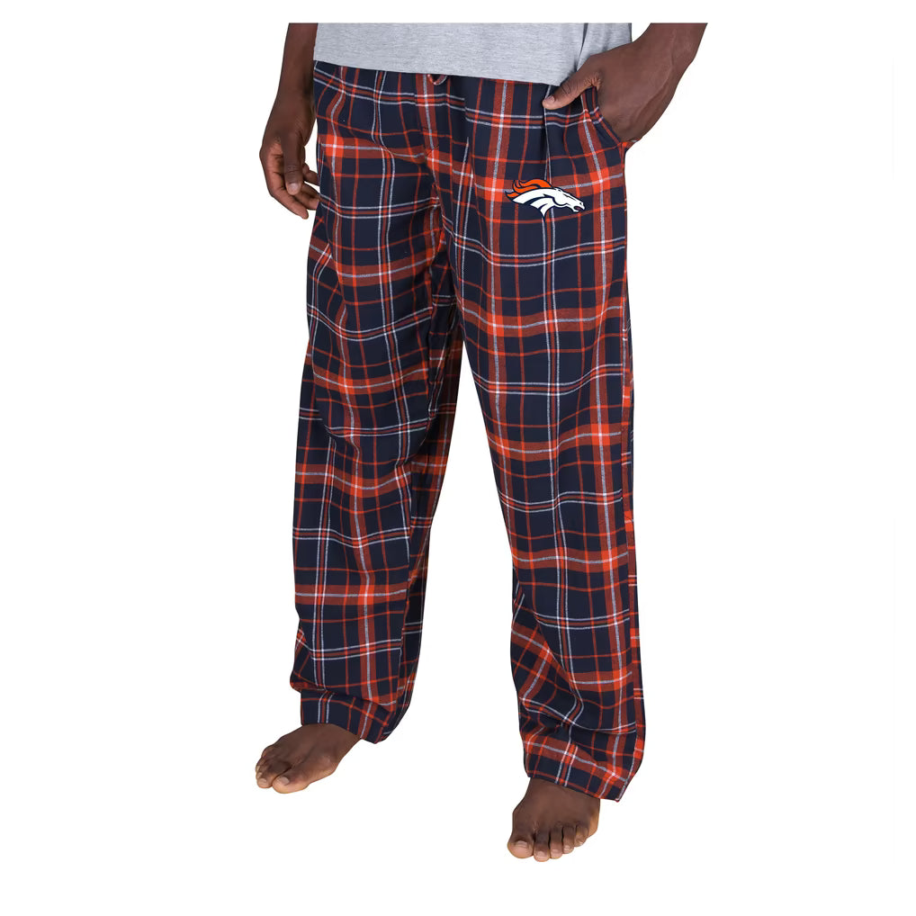 Denver Broncos Flannel Pants – NFL Concepts Sport Ultimate Plaid – Navy (USA Sourced)
