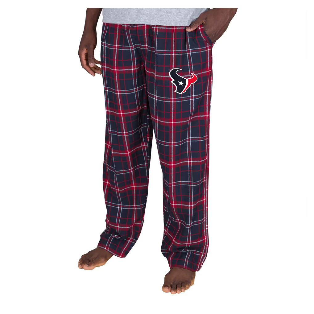 Houston Texans Flannel Pants – NFL Concepts Sport Ultimate Plaid – Navy (USA Sourced)