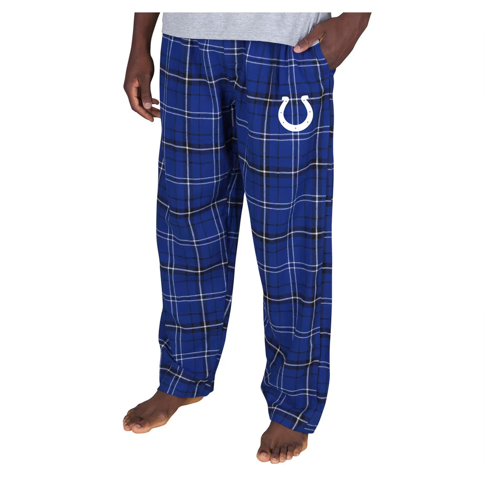 Indianapolis Colts Flannel Pants – NFL Concepts Sport Ultimate Plaid – Royal (USA Sourced)
