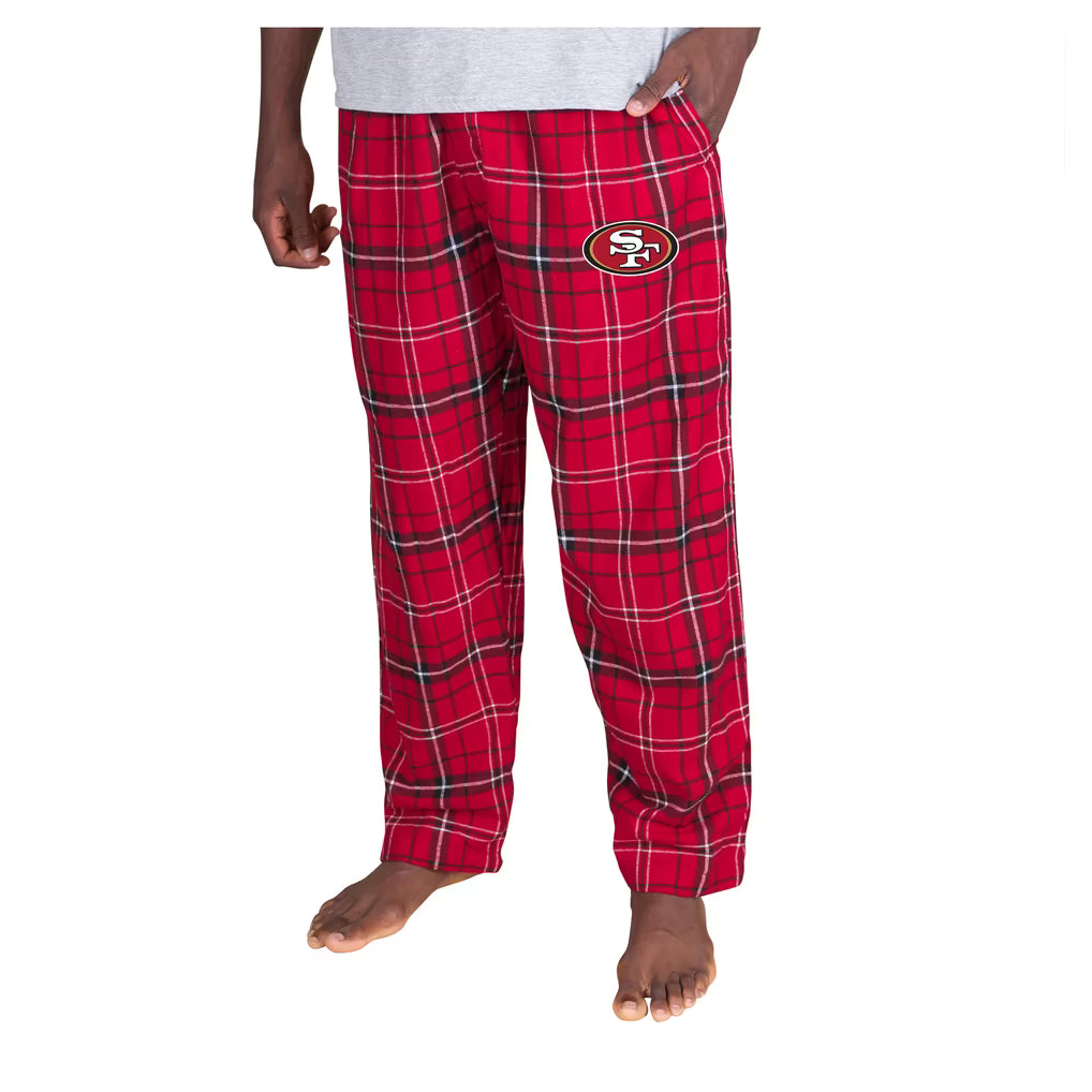 San Francisco 49ers Flannel Pants – NFL Concepts Sport Ultimate Plaid – Scarlet (USA Sourced)