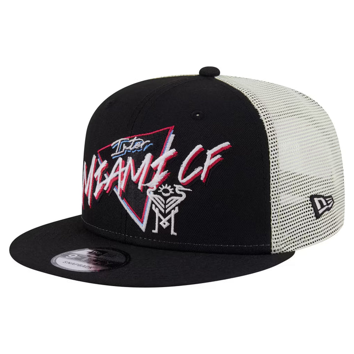 Inter Miami CF Hat – MLS New Era Neon 9FIFTY Snapback – Black (USA Sourced)