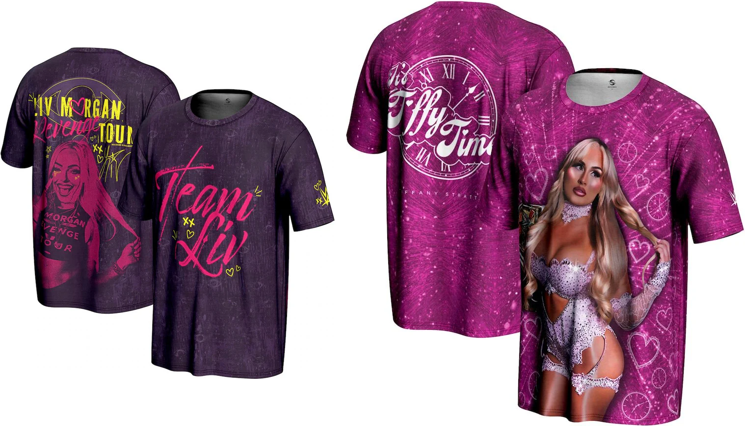 Liv Morgan & Tiffany Stratton WWE 2 T-Shirt Bundle – XL (UK Stock) - UKASSNI