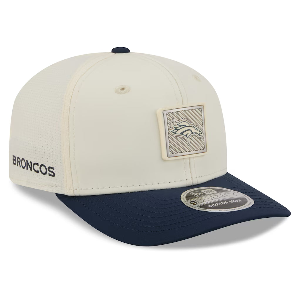 Denver Broncos New Era 2026 NFL Training Camp 9SEVENTY Adjustable Hat - Cream/Navy (USA Stock)