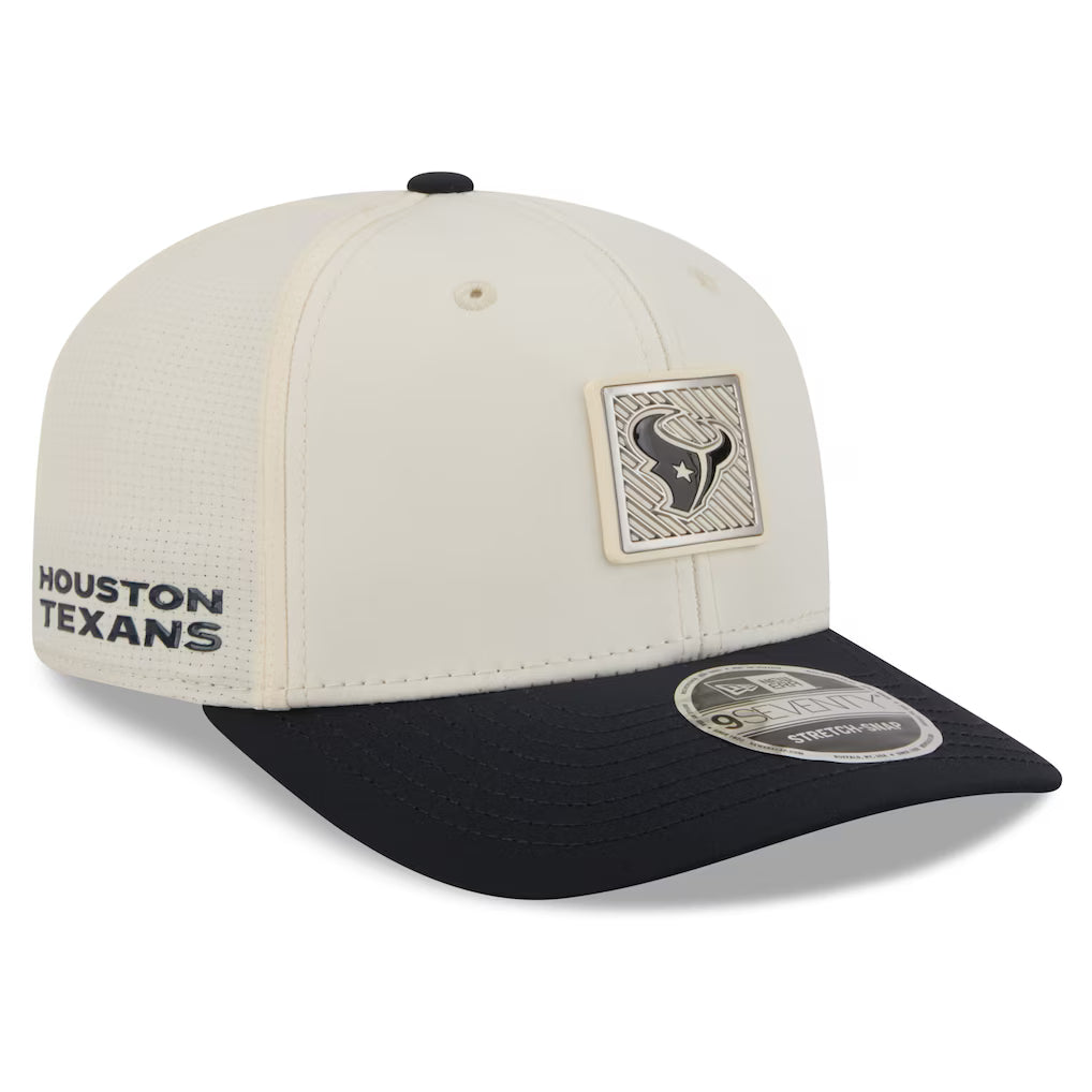 Houston Texans NFL New Era 2026 Training Camp 9SEVENTY Adjustable Hat - Cream/Navy (USA Stock)