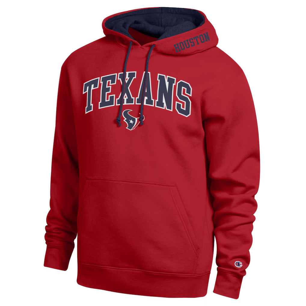 Houston Texans Hoodie – NFL Champion Contrast – Red/Navy (USA Sourced)