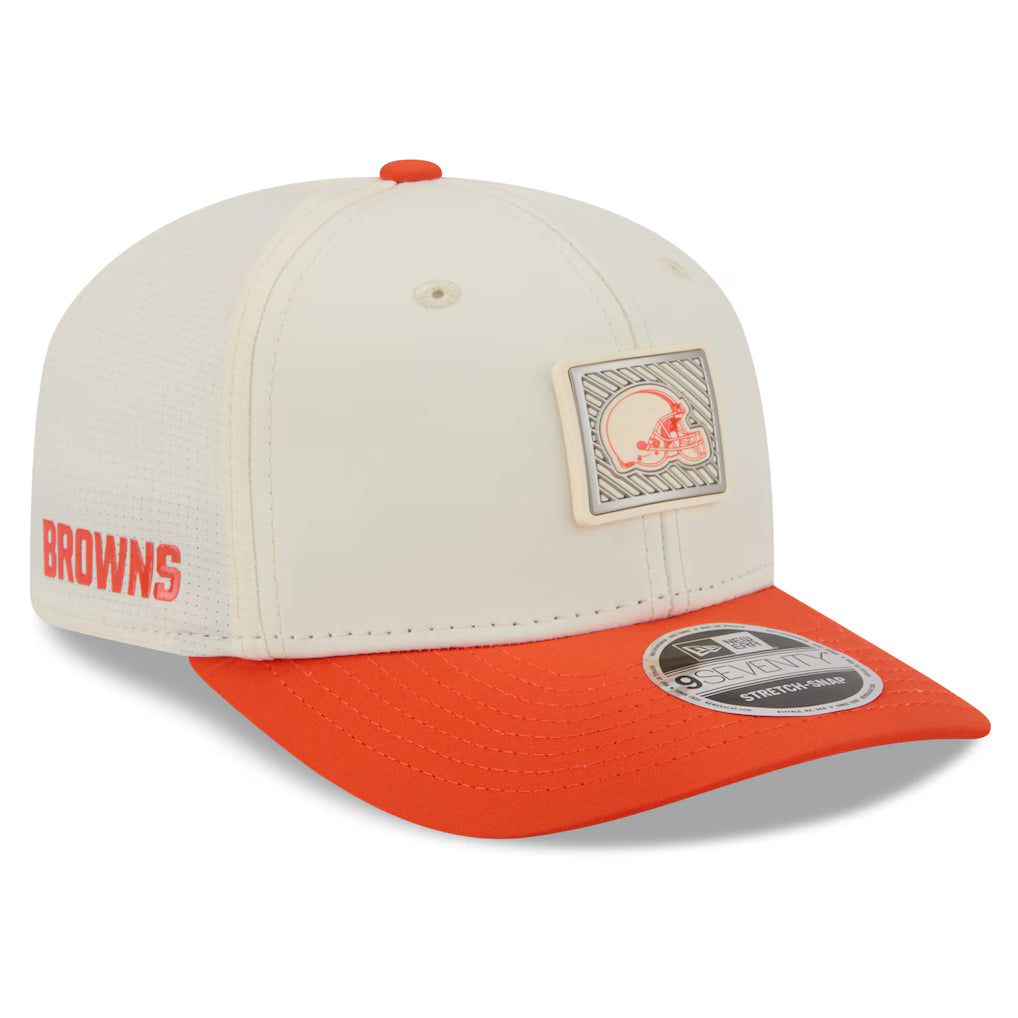 Cleveland Browns New Era 2026 NFL Training Camp 9SEVENTY Adjustable Hat - Cream/Orange (USA Stock)