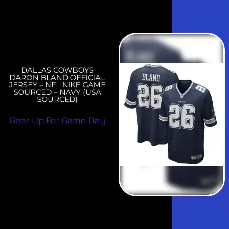 Dallas Cowboys DaRon Bland Official Jersey &ndash; NFL Nike Game Sourced &ndash; Navy (USA Sourced) by@Outfy