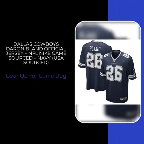 Dallas Cowboys DaRon Bland Official Jersey &ndash; NFL Nike Game Sourced &ndash; Navy (USA Sourced) by@Outfy