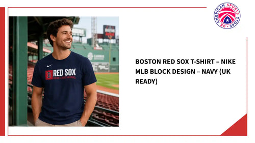 Boston Red Sox T-Shirt &ndash; Nike MLB Block Design &ndash; Navy (UK Ready) by@Outfy