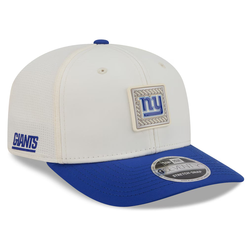 New York Giants NFL New Era 2026 Training Camp 9SEVENTY Adjustable Hat - Cream/Royal (USA Stock)