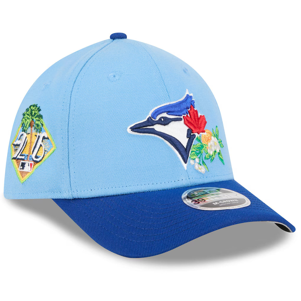Toronto Blue Jays MLB New Era 2026 Spring Training M-Crown 39THIRTY Flex Hat – Powder Blue/Royal (USA Stock) - UKASSNI