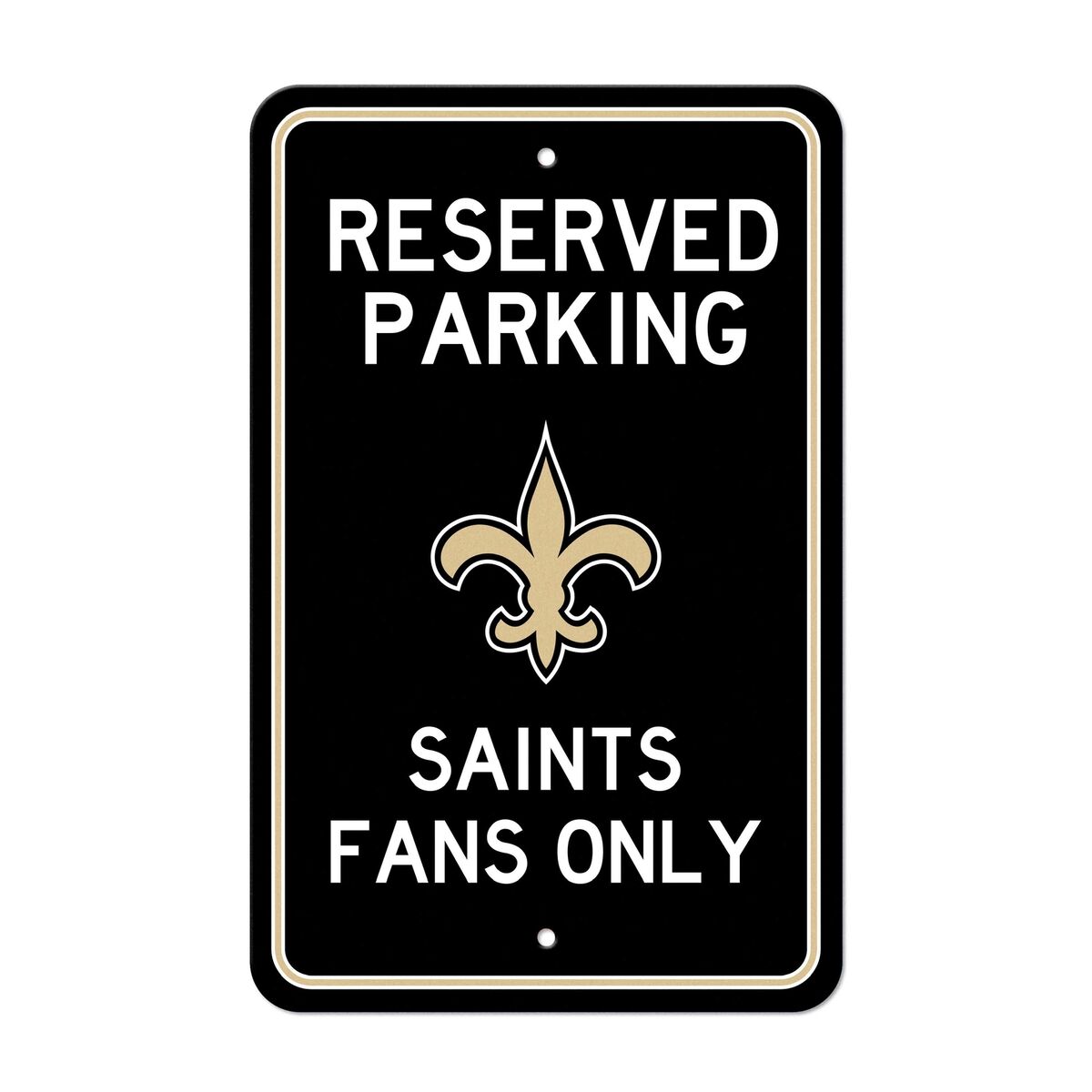New Orleans Saints NFL UK Wincraft Reserved Parking Sign (UK Stock) - UKASSNI
