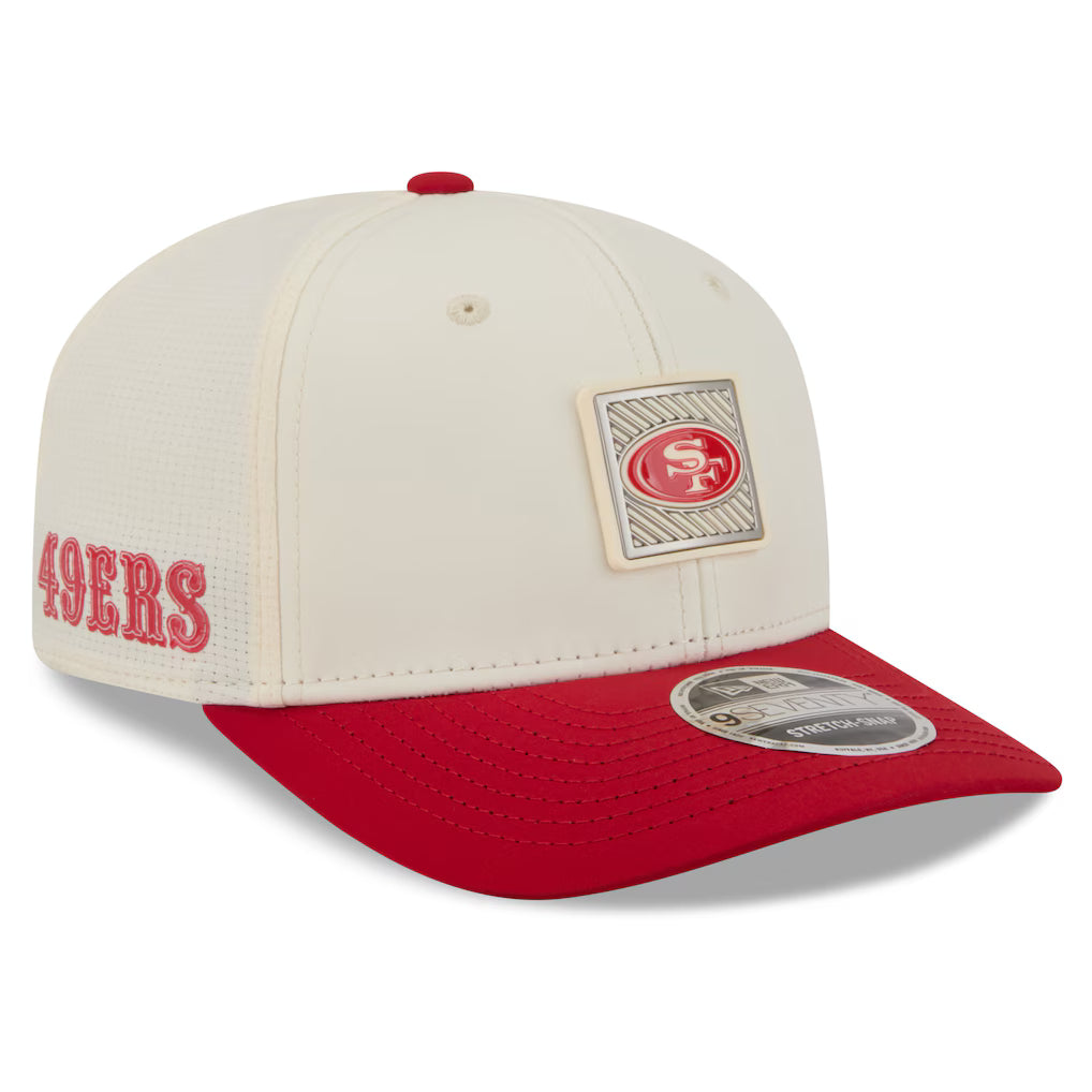 San Francisco 49ers New Era 2026 NFL Training Camp 9SEVENTY Adjustable Hat - Cream/Scarlet (USA Stock)