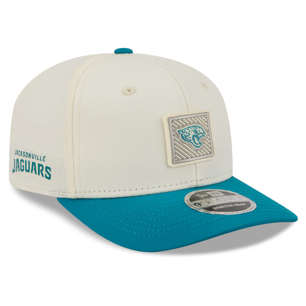 Jacksonville Jaguars NFL New Era 2026 Training Camp 9SEVENTY Adjustable Hat - Cream/Teal (USA Stock)