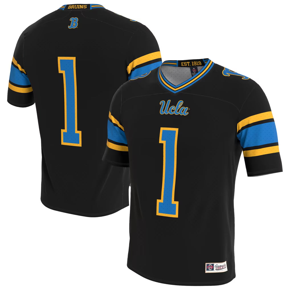 UCLA Bruins Football Jersey – NCAA GameDay Greats Blackout Fashion – Black (USA Sourced)