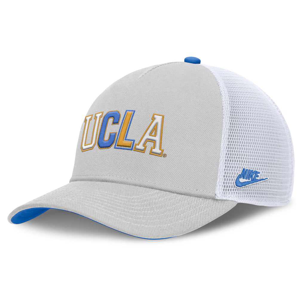 UCLA Bruins NCAA Nike Unisex 2026 Basketball Refresh 5-Panel Rise Trucker Hat – Gray – One Size (USA Stock) - UKASSNI