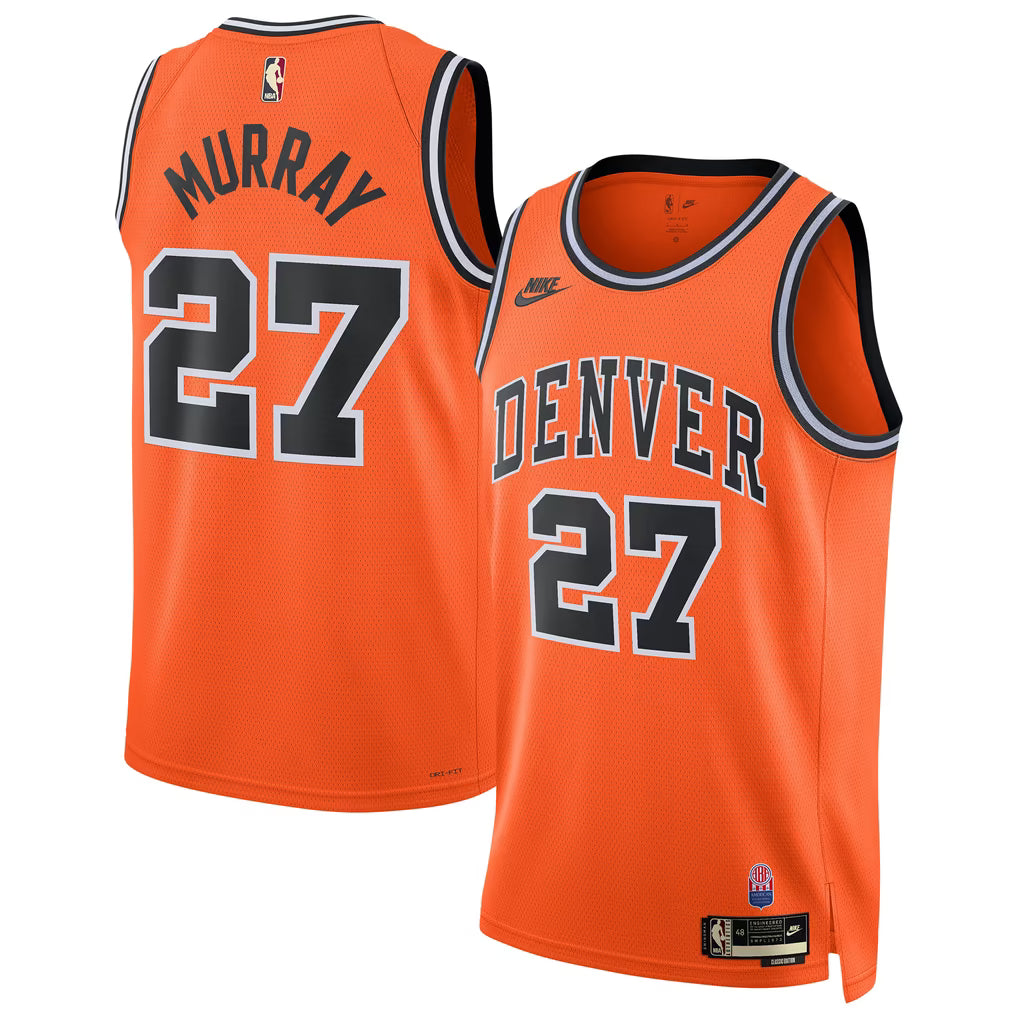 Denver Nuggets Jamal Murray Jersey – NBA Nike Classic Edition Swingman – Orange (USA Sourced)